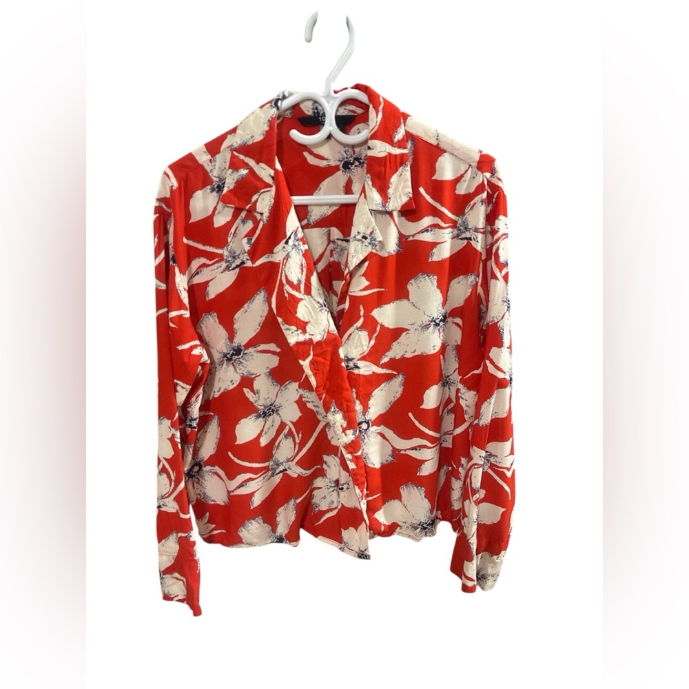Vero Moda Floral Red and White Blouse